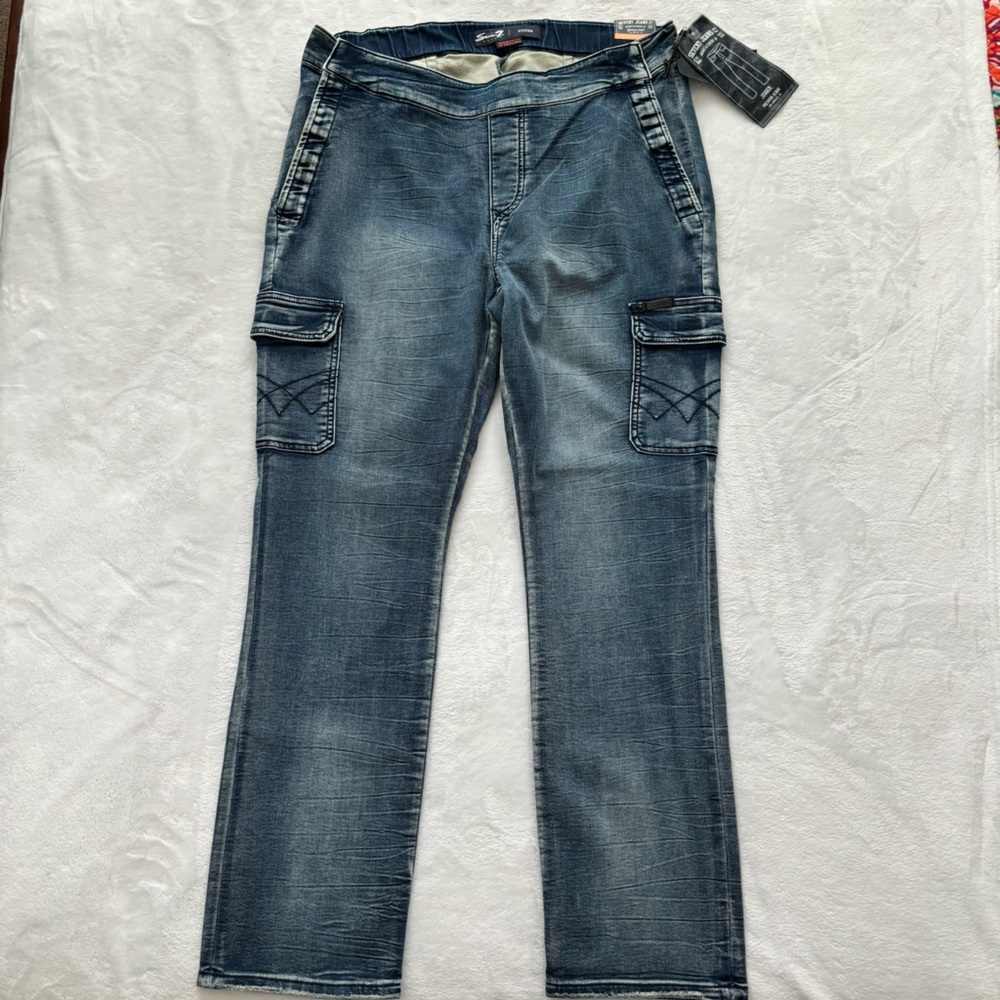 SEVEN7 Men's Able Adaptive Slim Straight Seated Jogger Jeans--NWT—36